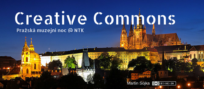 Licence CC se již tradičně představí v NTK v rámci Pražské muzejní noci